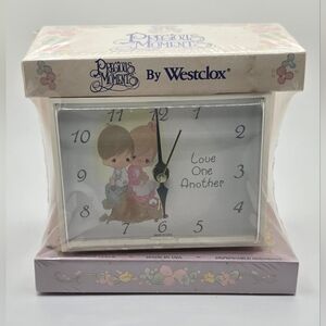Vintage Precious Moments Westclox Electric Alarm Clock 1992 Love One Another NEW